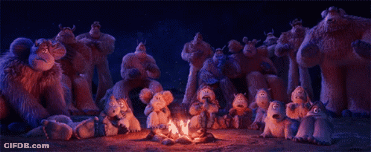 Smallfoot Campfire GIF