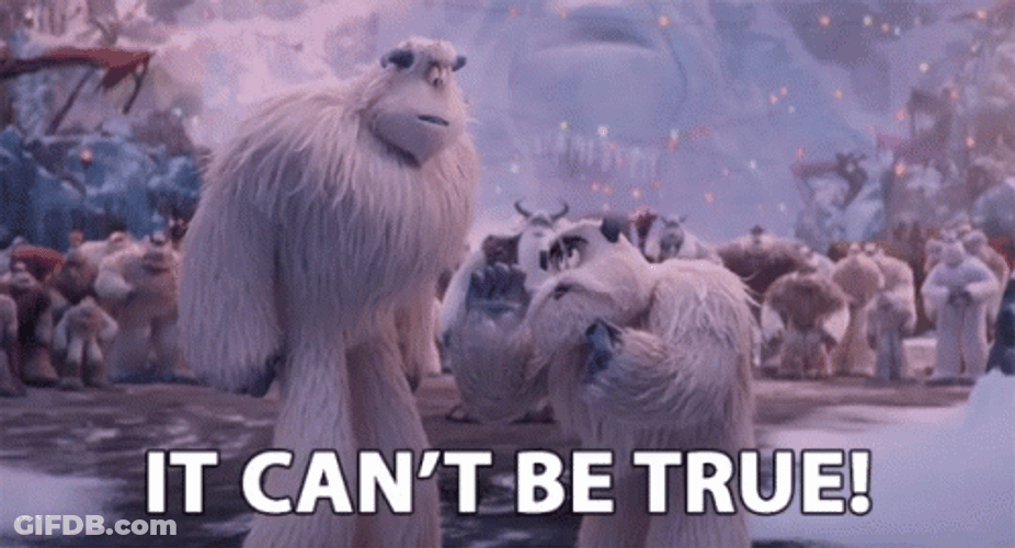 Smallfoot Dorgle It Can't Be True GIF