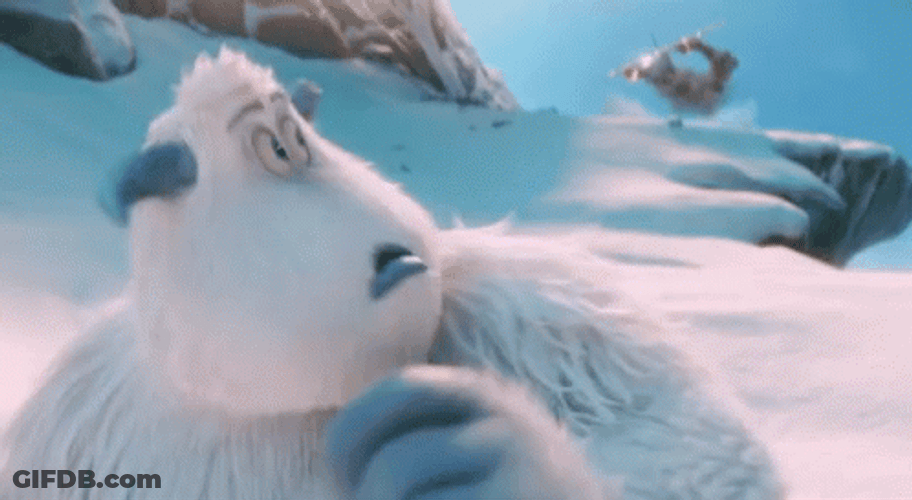 Smallfoot Migo Running From Plane GIF