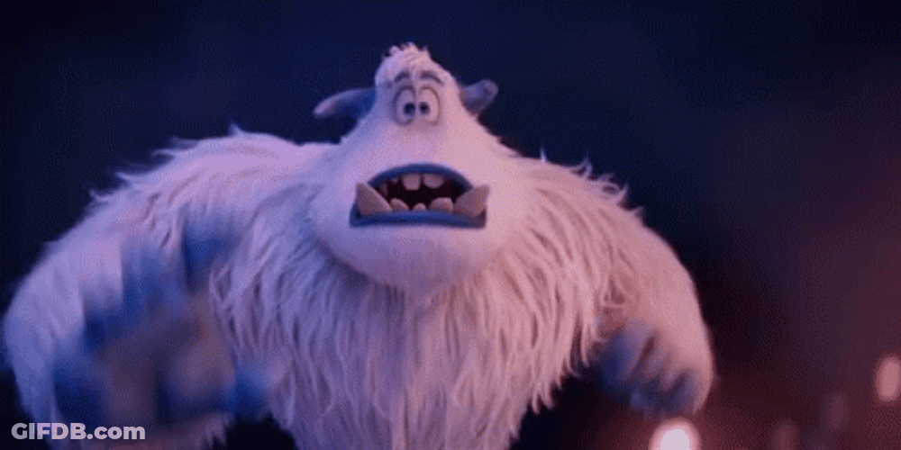 Smallfoot Migo Scary Face GIF