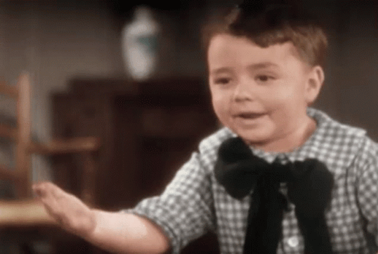Smart Kid Spanky McFarland GIF