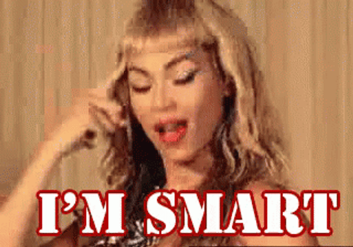 Smart Meme Beyonce Smiling GIF