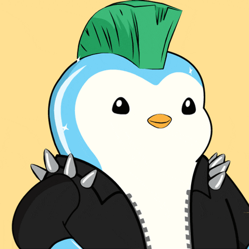Smart Meme Pudgy Penguin Rockstar GIF