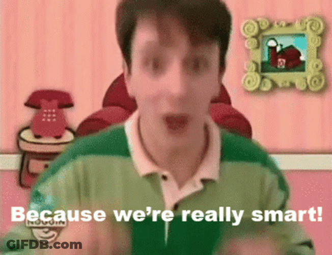 Smart Steve Blue's Clues GIF