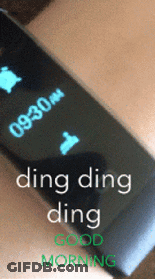 Smart Watch Ding Ding Ding Good Morning GIF