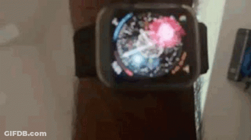 Smart Watch On Wrist With Clock GIF