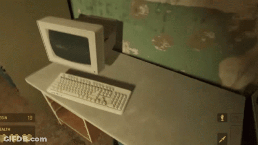 Smashing Computer Frantic Time Lapse GIF