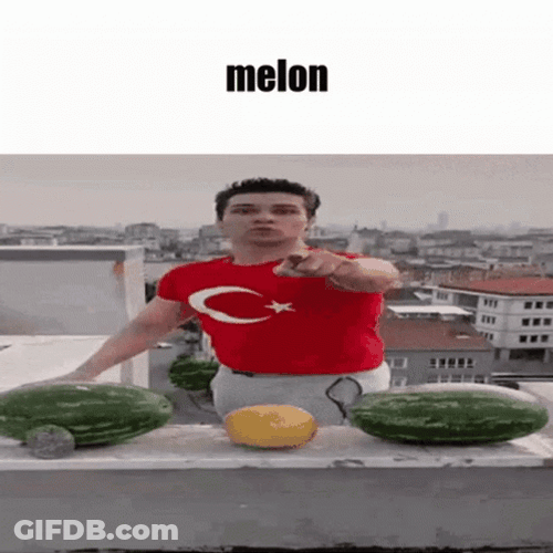 Smashing Melon Fruit GIF