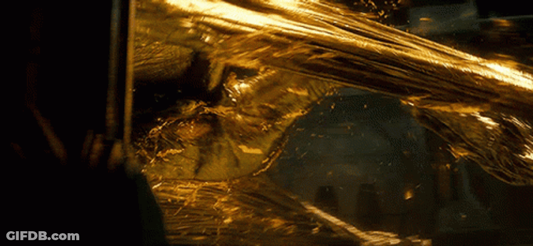 Smaug Bathed With Liquidized Gold GIF