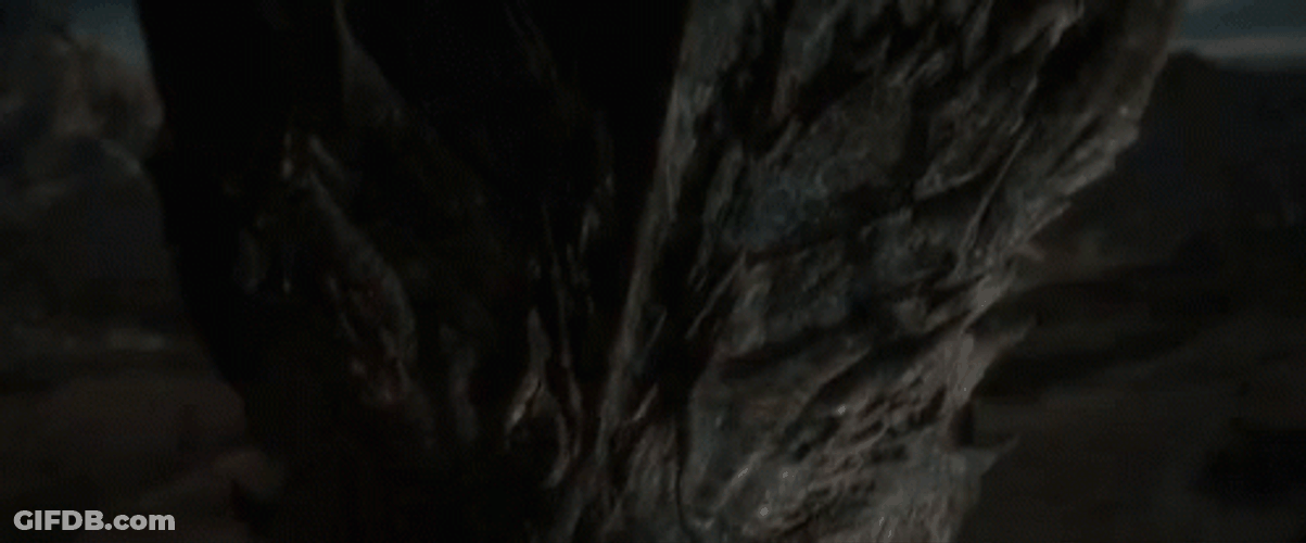 Smaug Flying Heading To Town GIF