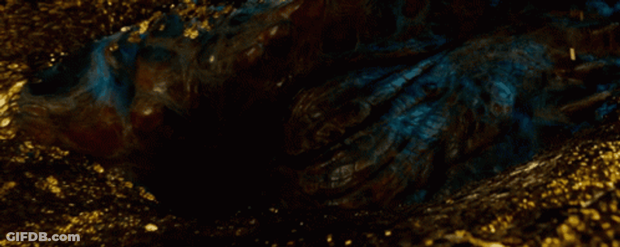 Smaug Suddenly Opened Eyes GIF