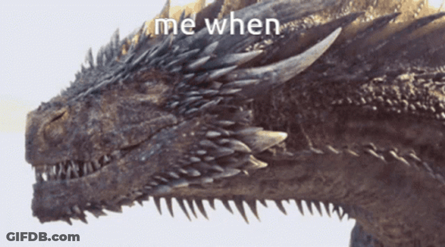 Smaug Turning Head With Smile GIF