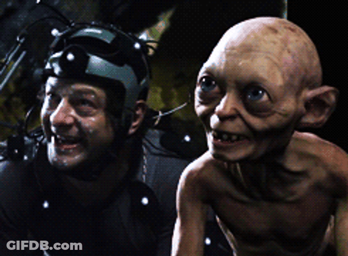 Smeagol Behind The Scenes GIF