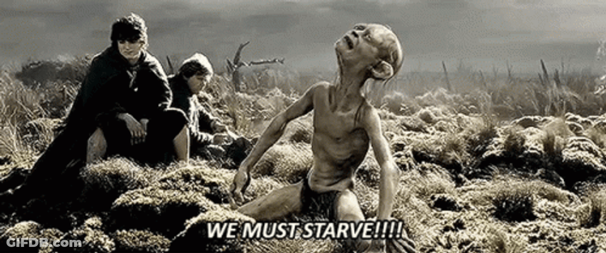 Smeagol Must Be Starving GIF