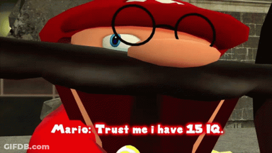 SMG4 Character Mario IQ 15 GIF