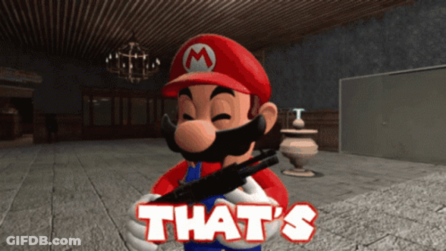 SMG4 Character Mario That's A Shame GIF