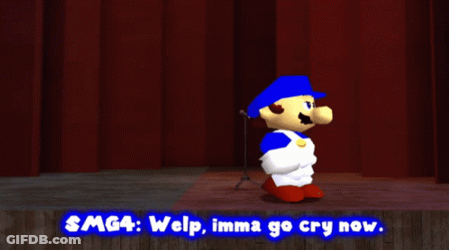 SMG4 Character SLG4 Walking Out GIF