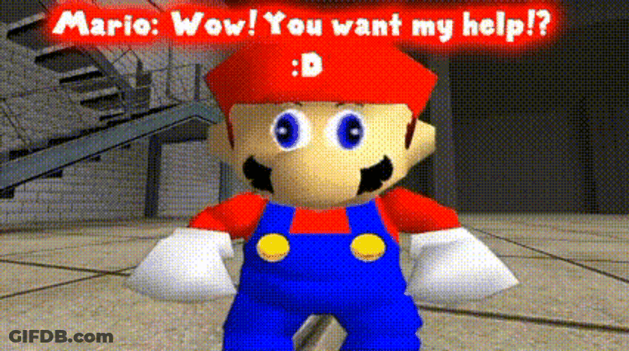 Smg4 Mario Bowing GIF