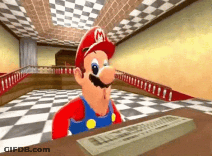 SMG4 Mario Nose Elongates GIF