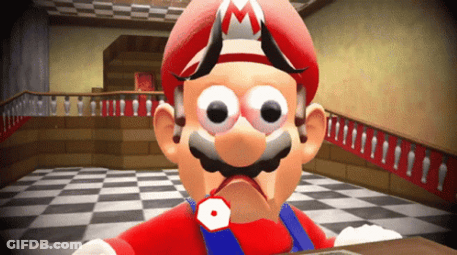 SMG4 Mario Oh No Cringe GIF