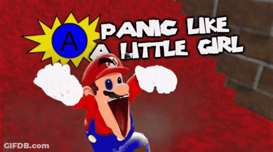 Smg4 Mario Panicking GIF