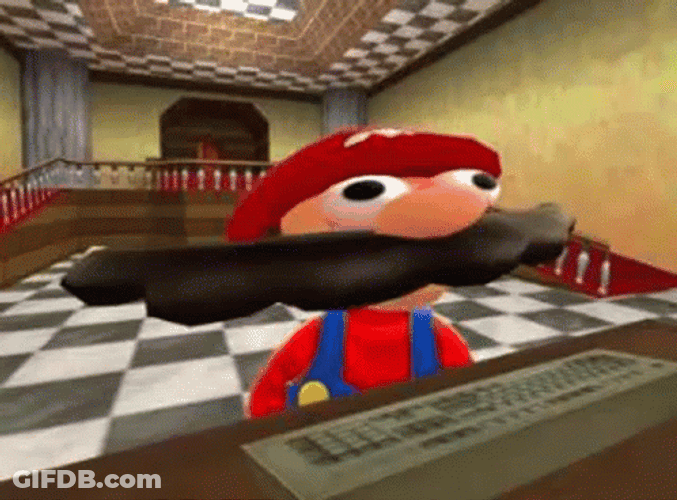 Smg4 Mario Passed Out GIF