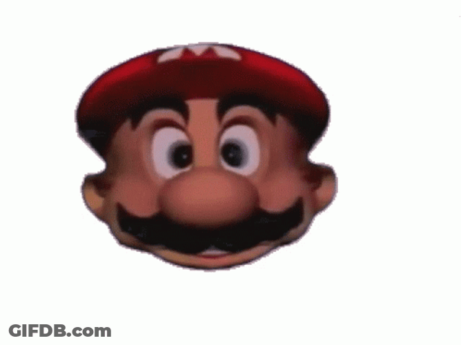 Smg4 Mario Shouting Head GIF