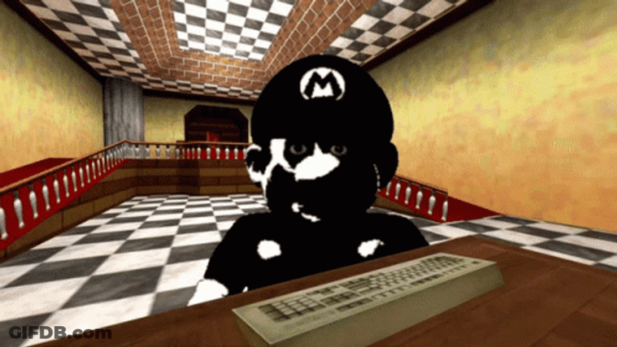 SMG4 Mario Text Art GIF