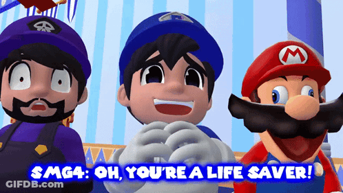 Smg4 Oh You're A Life Saver GIF
