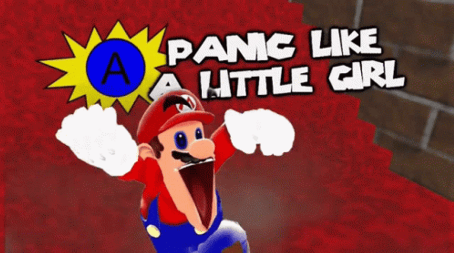 SMG4 Web Series Mario Panic GIF