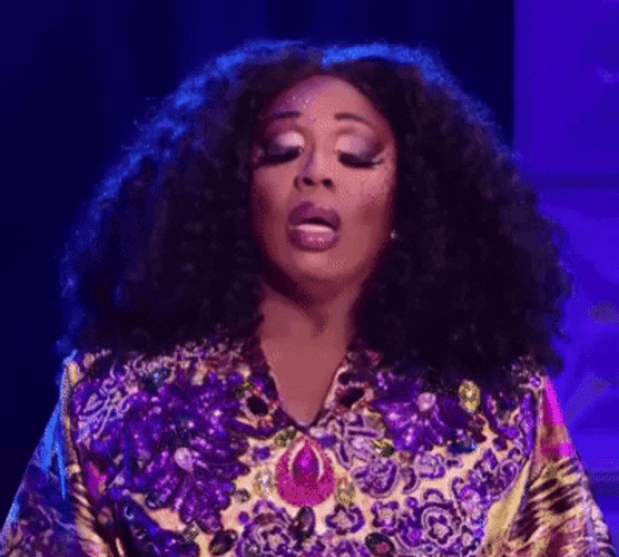 SMH Drag Queen Sigh GIF