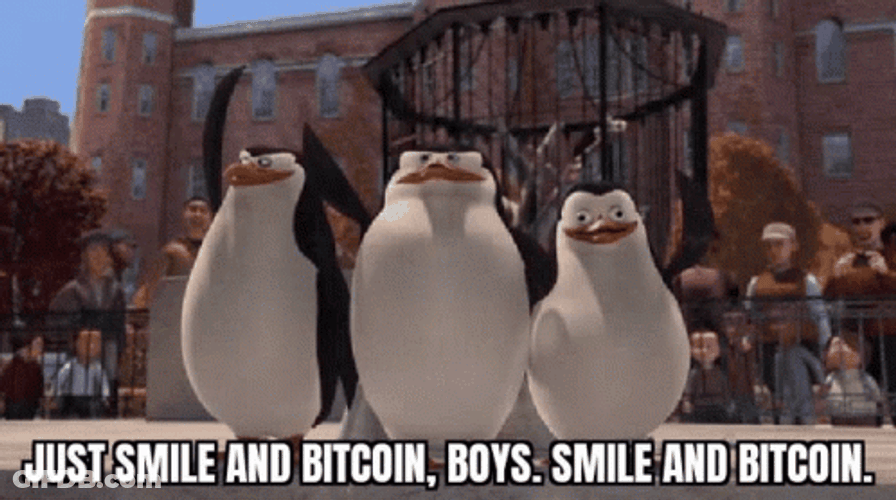 Smile And Wave Boys Madagascar Penguins Bitcoin GIF