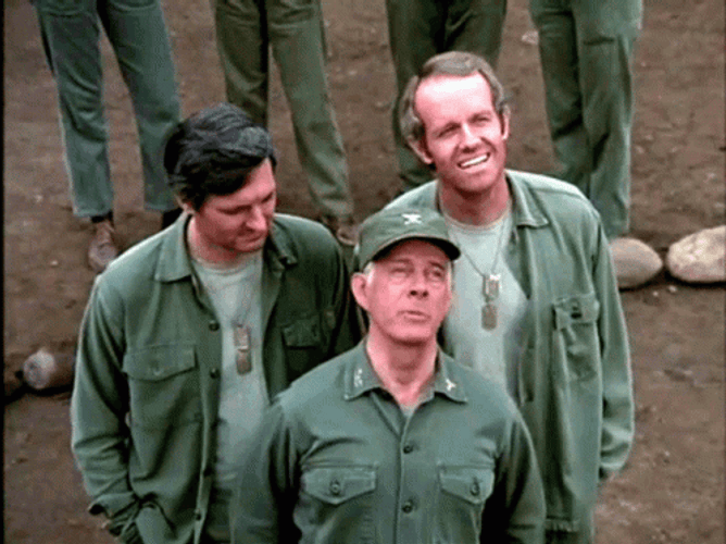 Smile And Wave Boys MASH Soldiers GIF