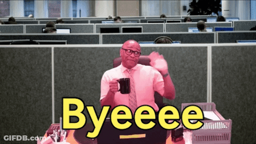 Smile And Wave Boys Office Worker GIF