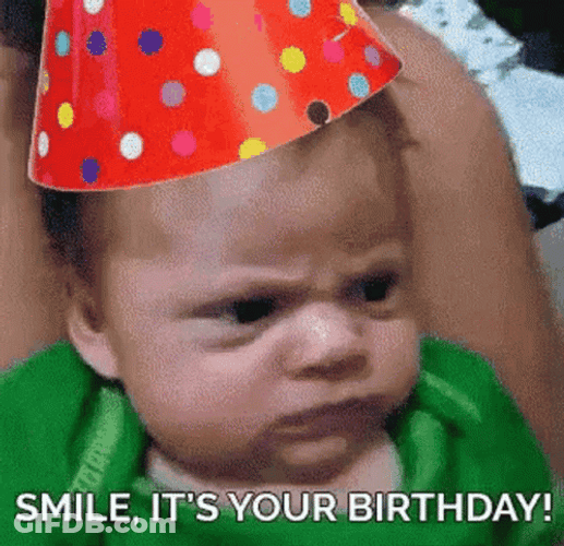 Smile Its Your Birthday Funny Upset Kid GIF