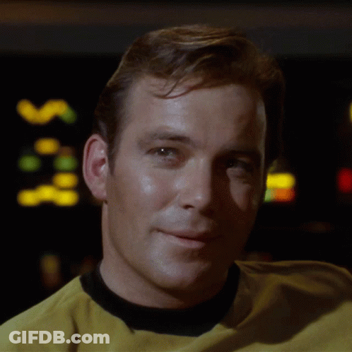 Smile James T Kirk GIF