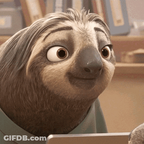 Smile Sloth GIF