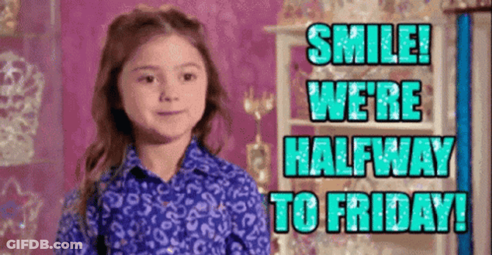 Smile We're Half Way There GIF