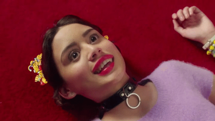 Smiley Charli XCX GIF