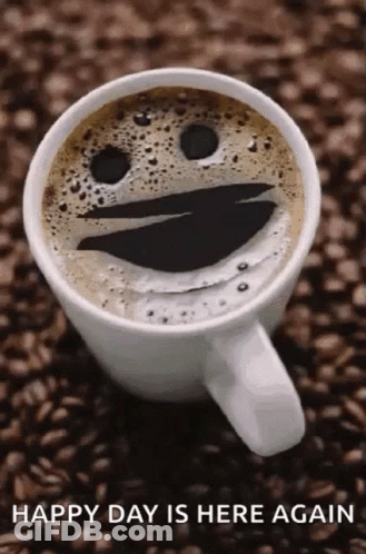 Smiley Coffee Cup GIF