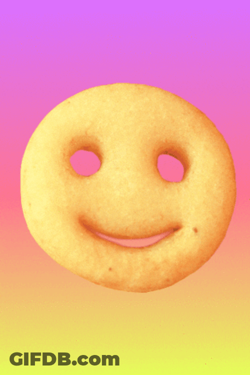 Smiley Cookie Shaking GIF