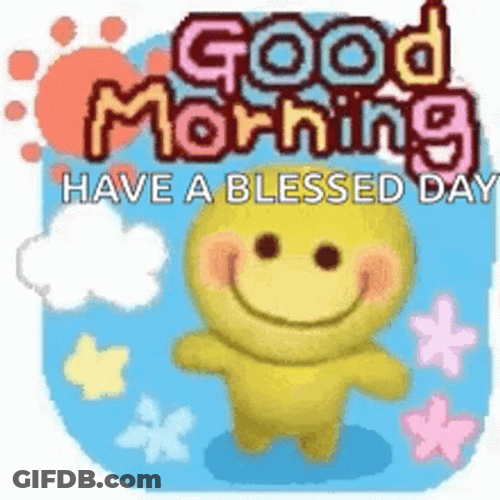 Smiley Emoji Good Morning Have A Blessed Day GIF