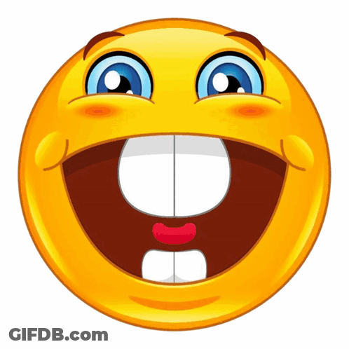 Smiley Face Big Smile And Big Mouth GIF