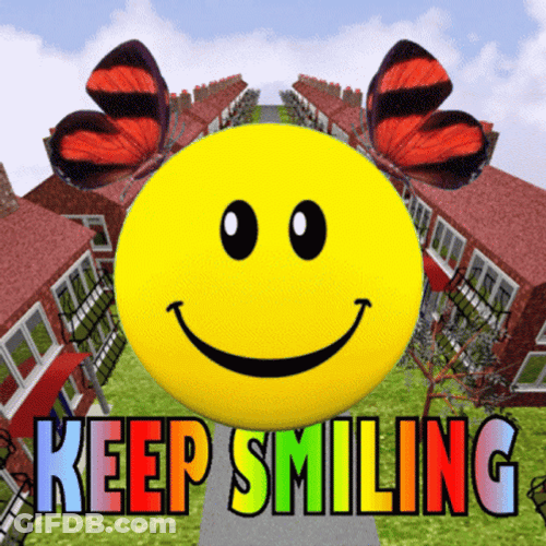 Smiley Face Emoji Reminder Keep Smiling GIF