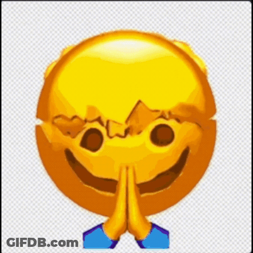 Smiley Face Eyes Closed Hands Folded GIF