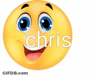 Smiley Face Giving Thumbs Up With Chris Below GIF