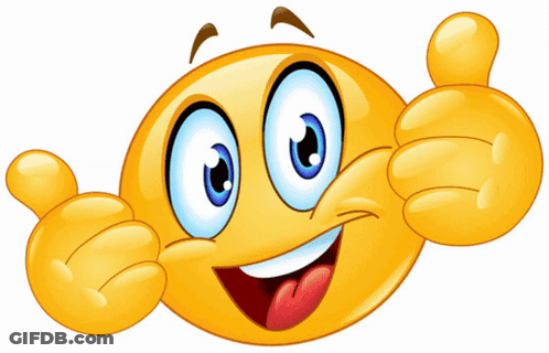 Smiley Face In Sunglasses Thumbs Up GIF