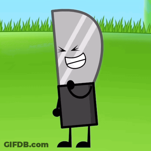 Smiley Face Knife GIF