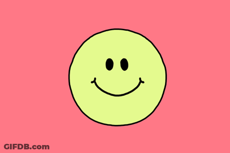 Smiley Face Loop Animation GIF