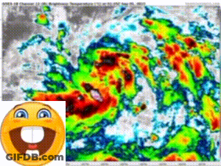 Smiley Face Next To Map Of Earth GIF